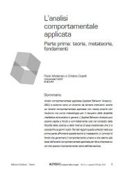 L'analisi comportamentale applicata (A.B.A.)